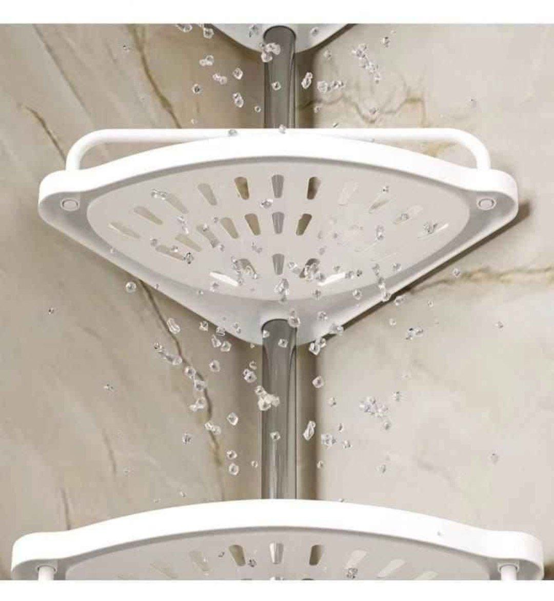 4رفوف الحمام حامل الرف تلسكوبي العلبة المنظم قابل للتعديل المطبخ جدار الزاوية تخزين الرف الطابق نوع رف الزاوية