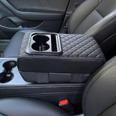 Accoudoir de Voiture, Accoudoir de Console Centrale de Voiture avec Porte-gobelet, Coussin D'accoudoir de Voiture