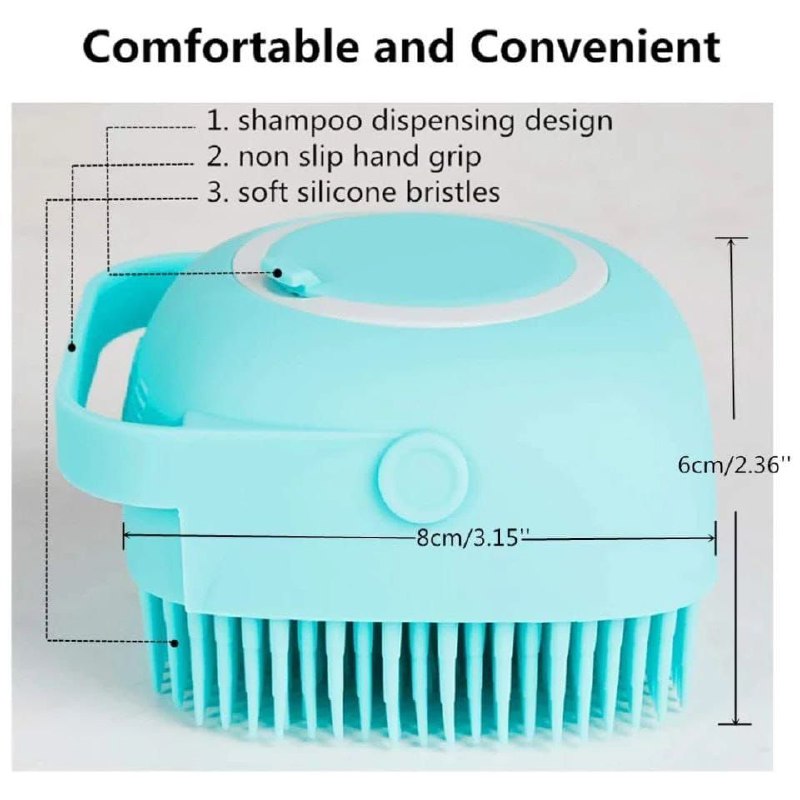 فرشاة استحمام من السيليكون للقطط والكلاب، فرشاة تنظيف Brosse de bain en silicone pour chat et chien