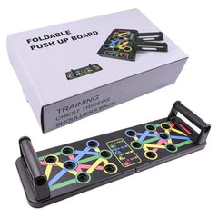 Foldable push up board training chest triceps shoulders back
