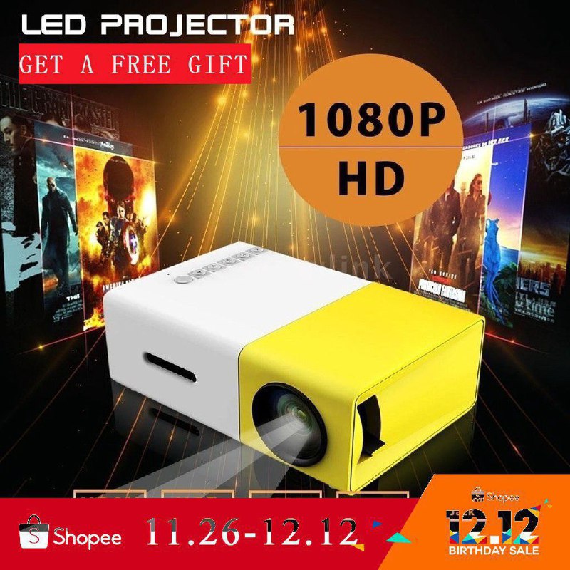 Mini projecteur LED1080 Full HD