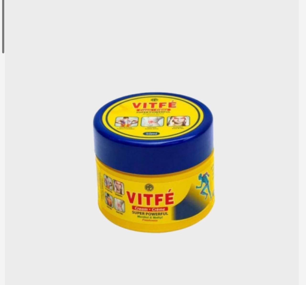 Vitfé كريم Crème de Massage au Menthol Méthyl 50g