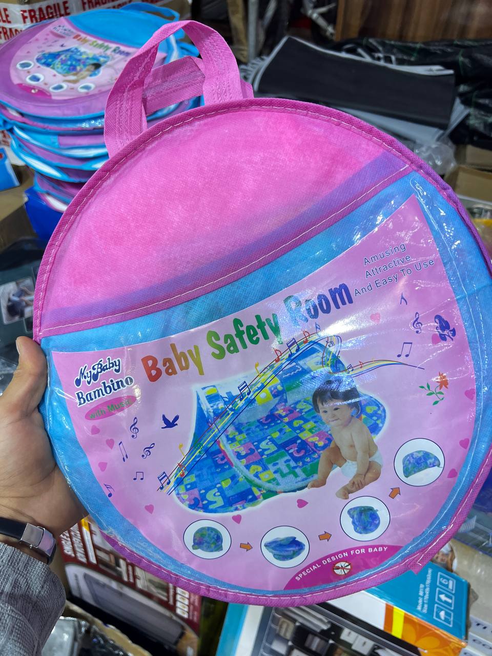 Lit Portable pliable pour bébé 4 pièces, moustiquaire سرير أطفال قابل للطي مكون من 4 قطع مع ناموسية