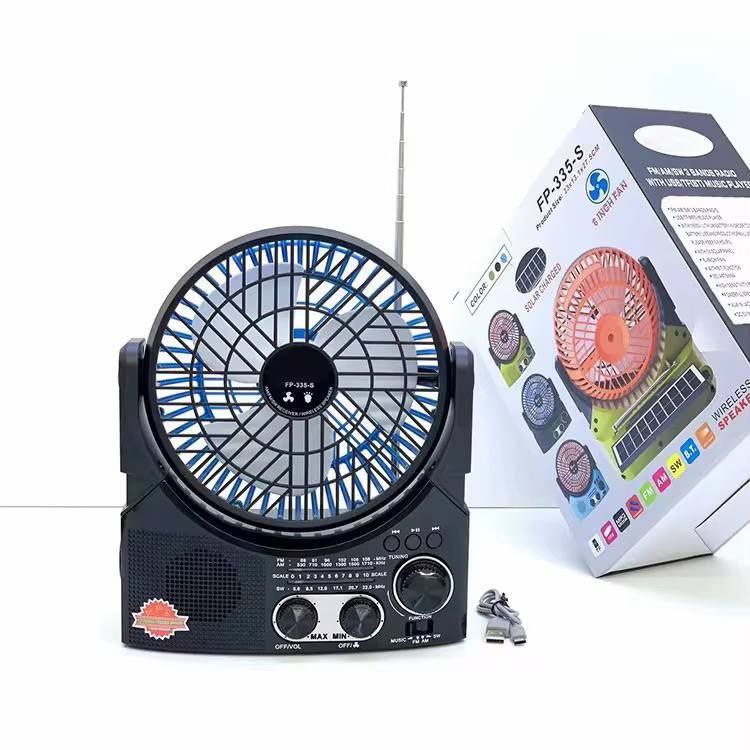 FP-335-S Ventilateur de camping solaire 12000mAh