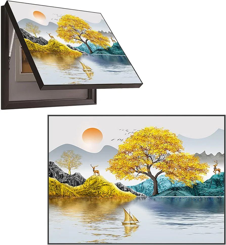 Cache disjoncteur Boîte de compteur électrique, couvertures de peinture décoratives