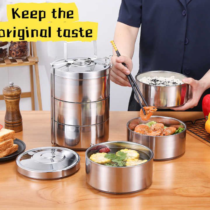 Ensemble de boîtes tiffin en acier inoxydable