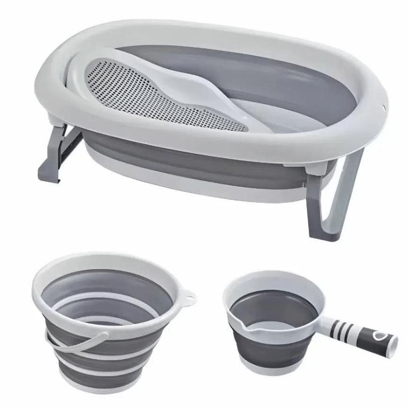 Ensemble baignoire pliable 4pcs Toimoys طقم بانيو قابل للطي 4قطع