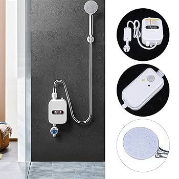 Chauffe-eau électrique instantané de 3500W avec une tête de doucheWater heater