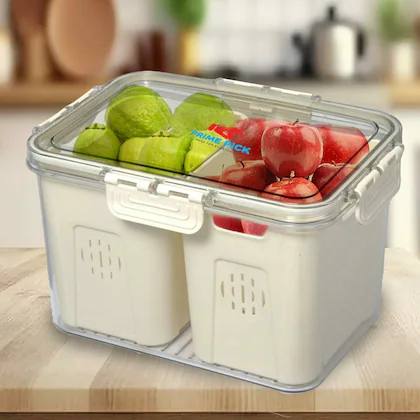 حاويات تخزين الفواكه والخضراوات بغطاء مصنوعة من البلاستيك الخالي من مادة BPA