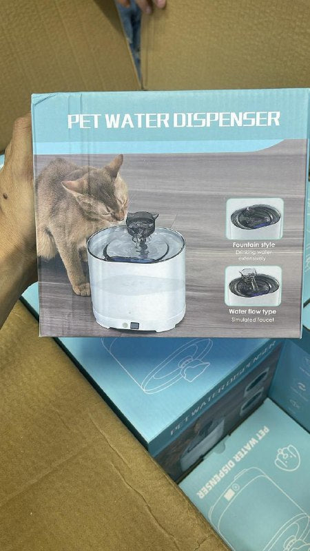 نافورة مياه أوتوماتيكية مع مستشعر حركة للقطط والكلاب Smart water sesnor dispenser