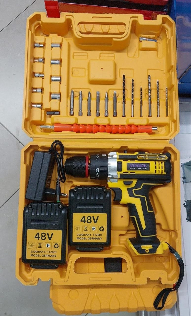Lithium Electric tool Perceuse 48V مجموعة أدوات الطاقة، مثقاب كهربائي