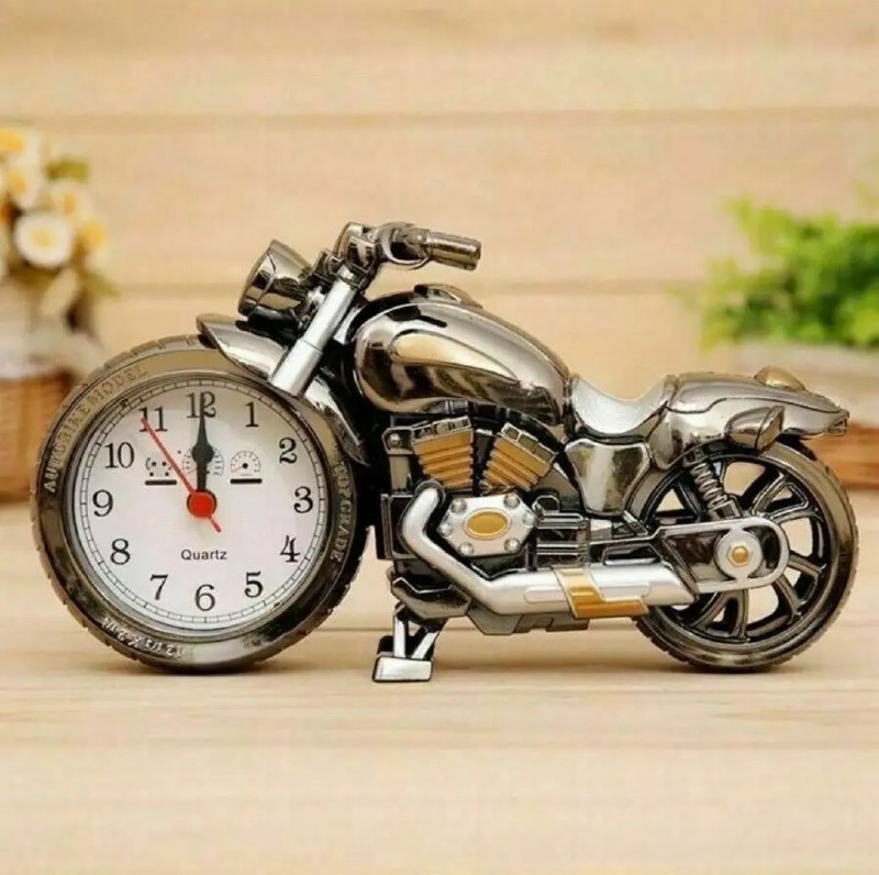 ساعة منبه للطلاب على طراز دراجة نارية Réveil de bureau style moto rétro