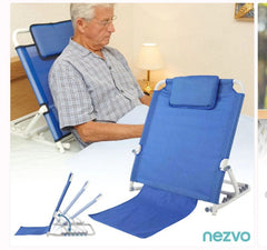 Dossier de lit réglable et pliable, conçu pour permettre aux personnes de s'asseoir confortablement au lit
