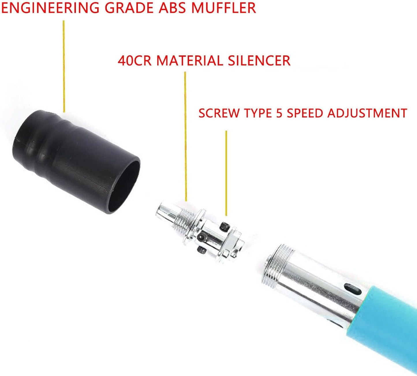 مسدس مسامير يدوي صغير من الصلب، قابل للتعديل في 3 مستويات Pistolet à clous manuel en acier