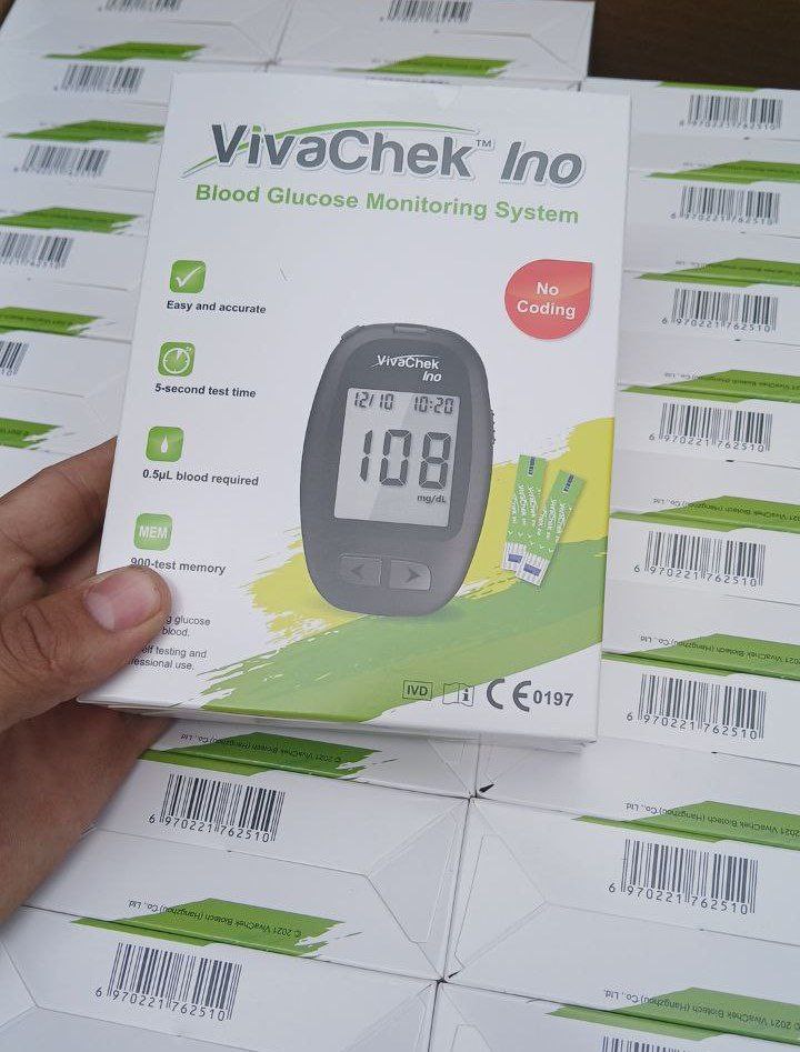 Vivacheck Ino Kit lecteur de Glycémie مجموعة قياس نسبة السكر في الدم