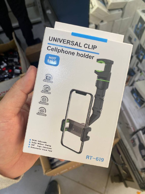 Universal Clip Cellphone holder Support mobile portable voiture