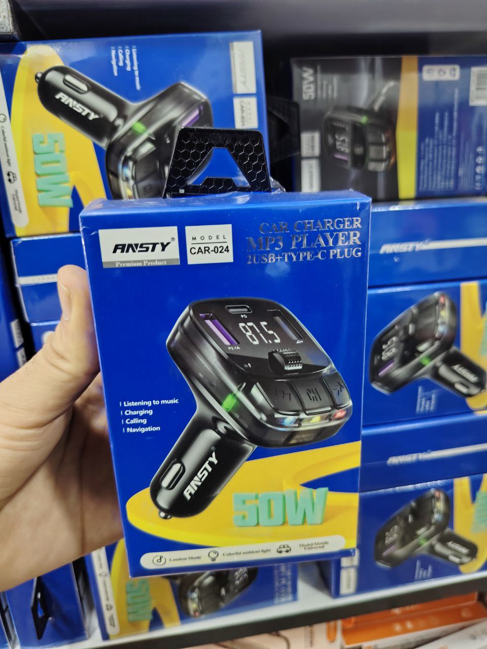 Car Charger MP3 Player 2USB Chargeur de Voiture Allume-Cigare Intelligent CIK-C01