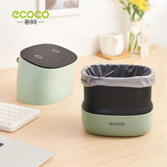 ecoco علب قمامة صغيرة اللوازم المكتبية صناديق القمامة الصغيرة المنزلية أشتات صندوق برميل صناديق النفايات المنزل سطح المكتب سلة القمامة البلاستيك