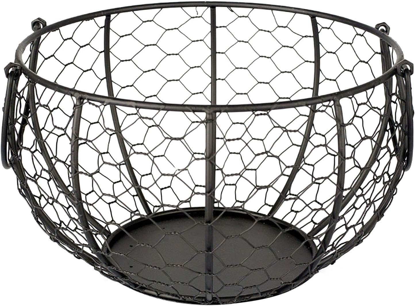 سلة تخزين من الحديد المطاوع على شكل دجاجة للبيض Panier de rangement pour œufs