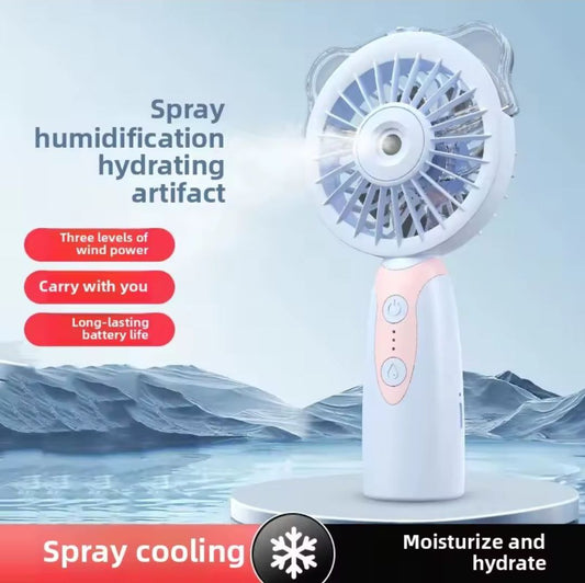 Spray humidification hydrating artifact