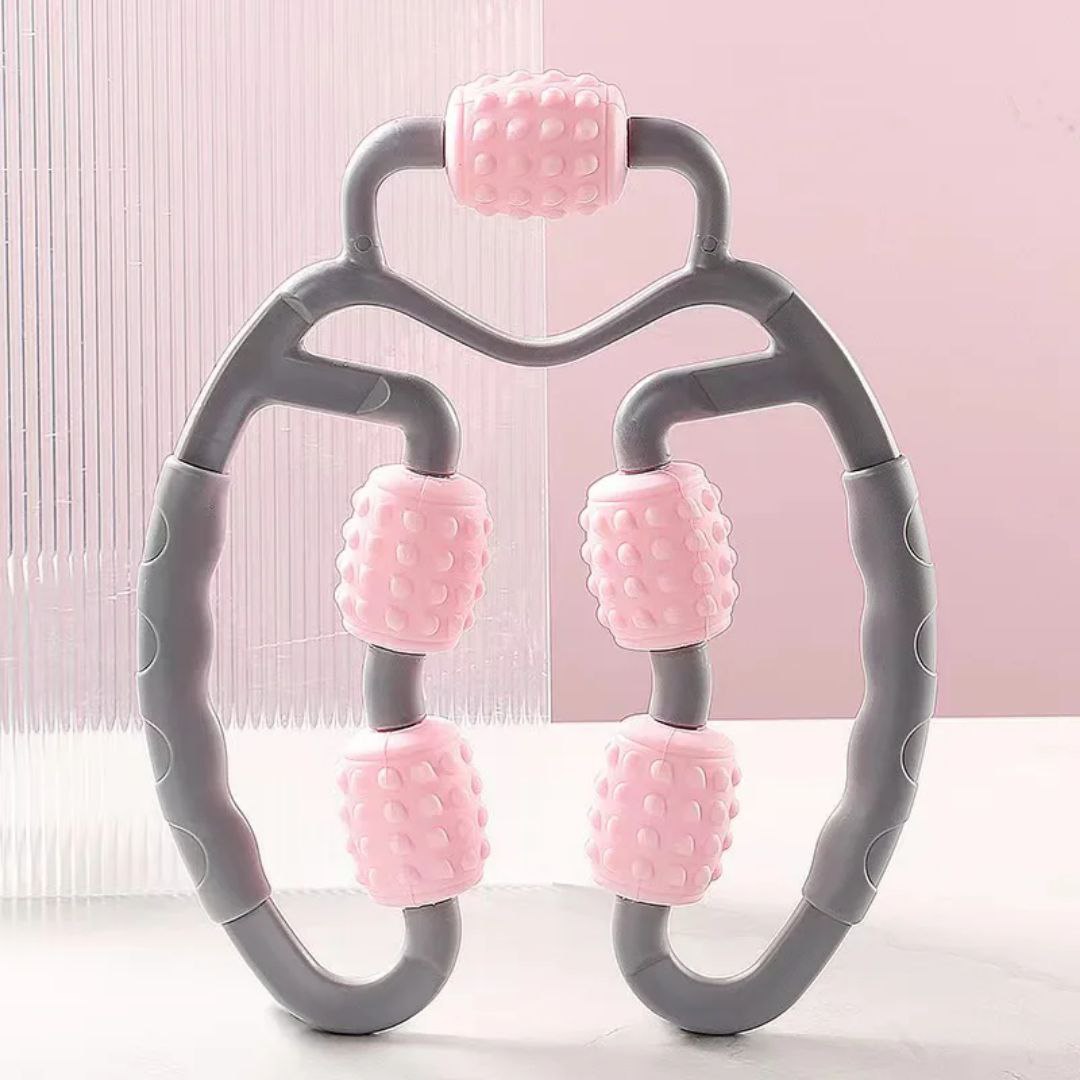 بكرة تدليك دائرية بتسع عجلات للساقين والجسم والظهر Rouleau de massage circulaire à 9 roues pour les jambes, le corps, le dos