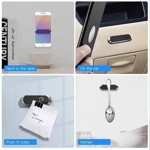 حامل سيارة صغير للهواتف المحمولة والمفاتيح والورق أسود Support de téléphone magnétique universel pour voiture