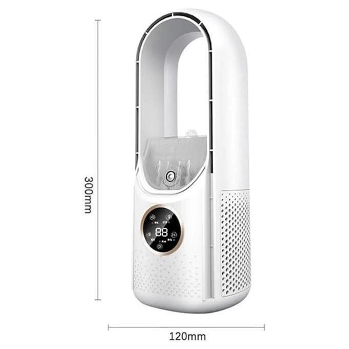 Mini Climatiseur, Humidificateur Ventilateur مبرد هواء محمول يعمل بمنفذ USB مكيف هواء صغير، مرطب هواء، ومروحة متعددة الوظائف