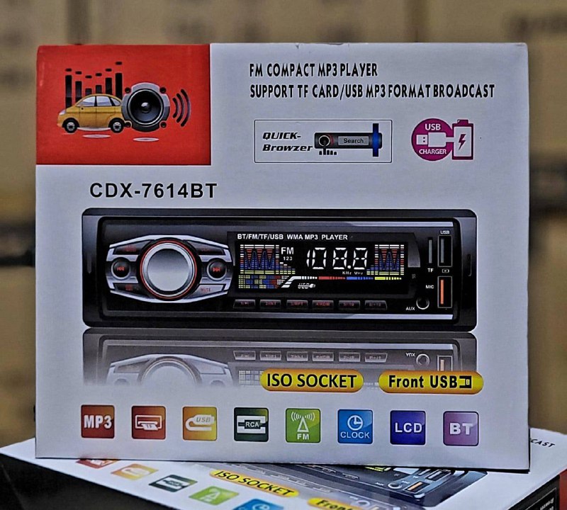 FM Compact MP3 Player CDX-7614BT Voiture