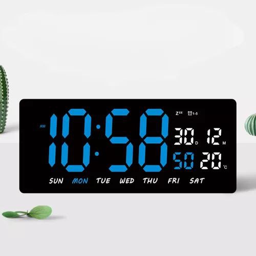 Horloge murale numérique avec télécommande