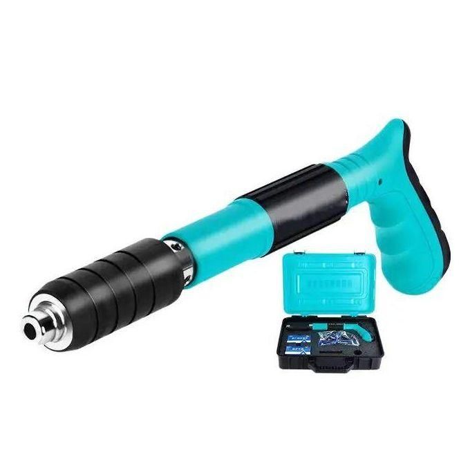 طقم تثبيت على الحائط مع مسدس يدوي وملحقات 100 مسمار Kit de fixation murale avec pistolet manuel et accessoires 100 CLOUS