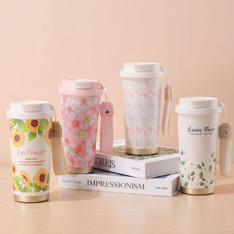 Tasses thermos كأس ترمس سيارة من الفولاذ المقاوم للصدأ Tasse thermique