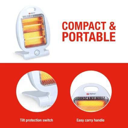 تدفئة كهربائية مع 2 مشعات كوارتز Chauffage électrique de 2 radiateurs à quartz puissance 800W