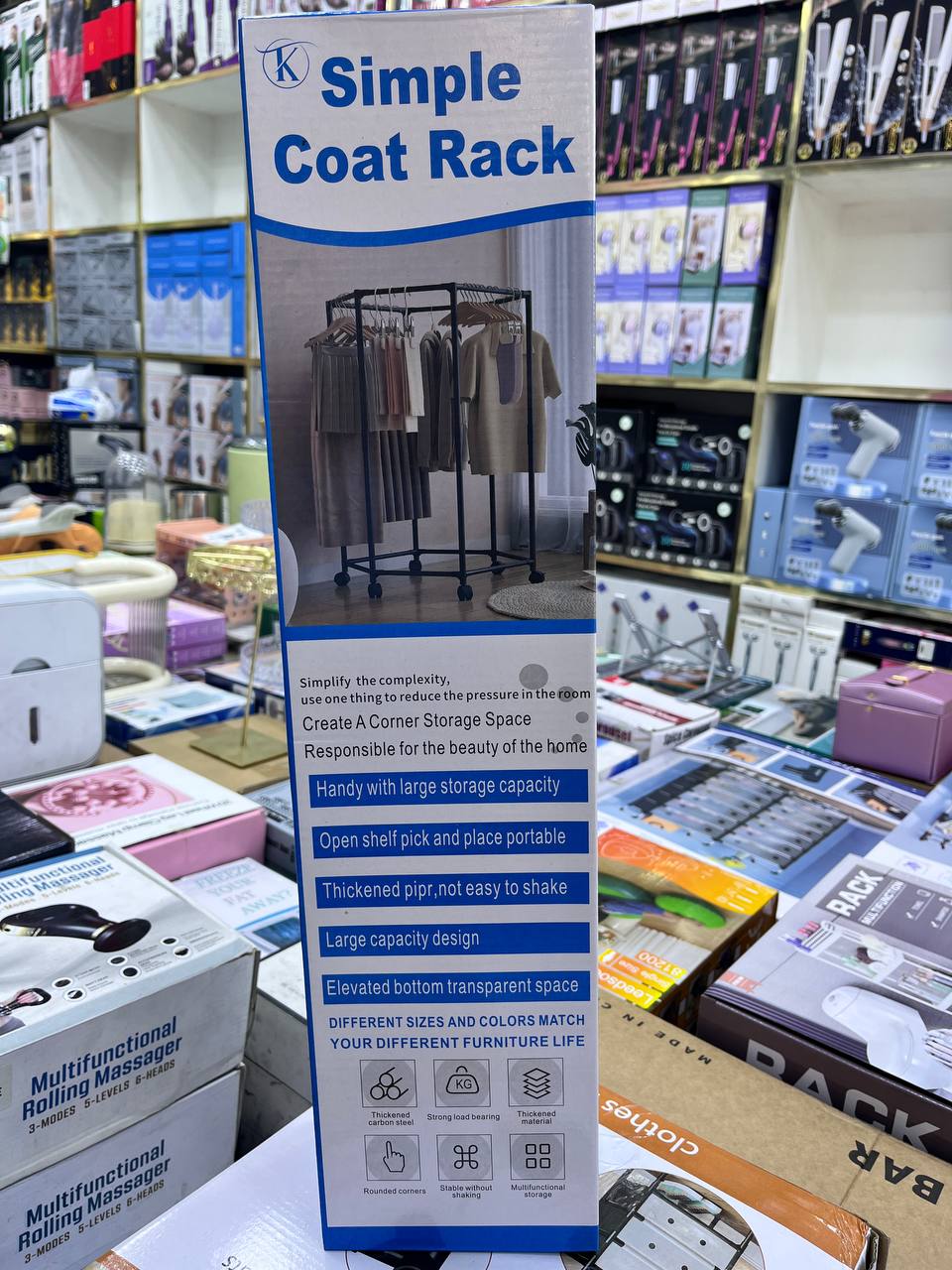 Simple Coat Rack Rangement Vetements hexagonales