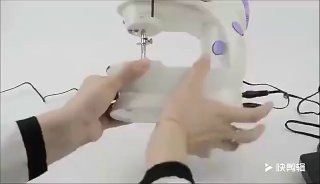 آلة خياطة كهربائية محمولة، مع التحكم في الإضاءة والسرعة Machine à coudre électrique Portable