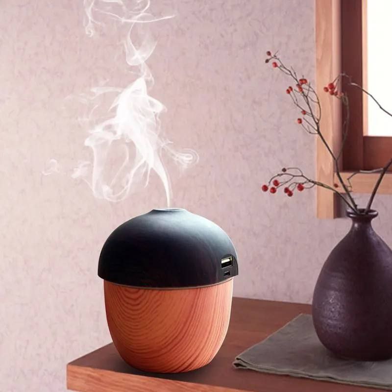 فواحة إلكترونية صغيرة مع مصباح مكتبي قابل للطي بجميع الاتجاهات وله استخدامات متعددة