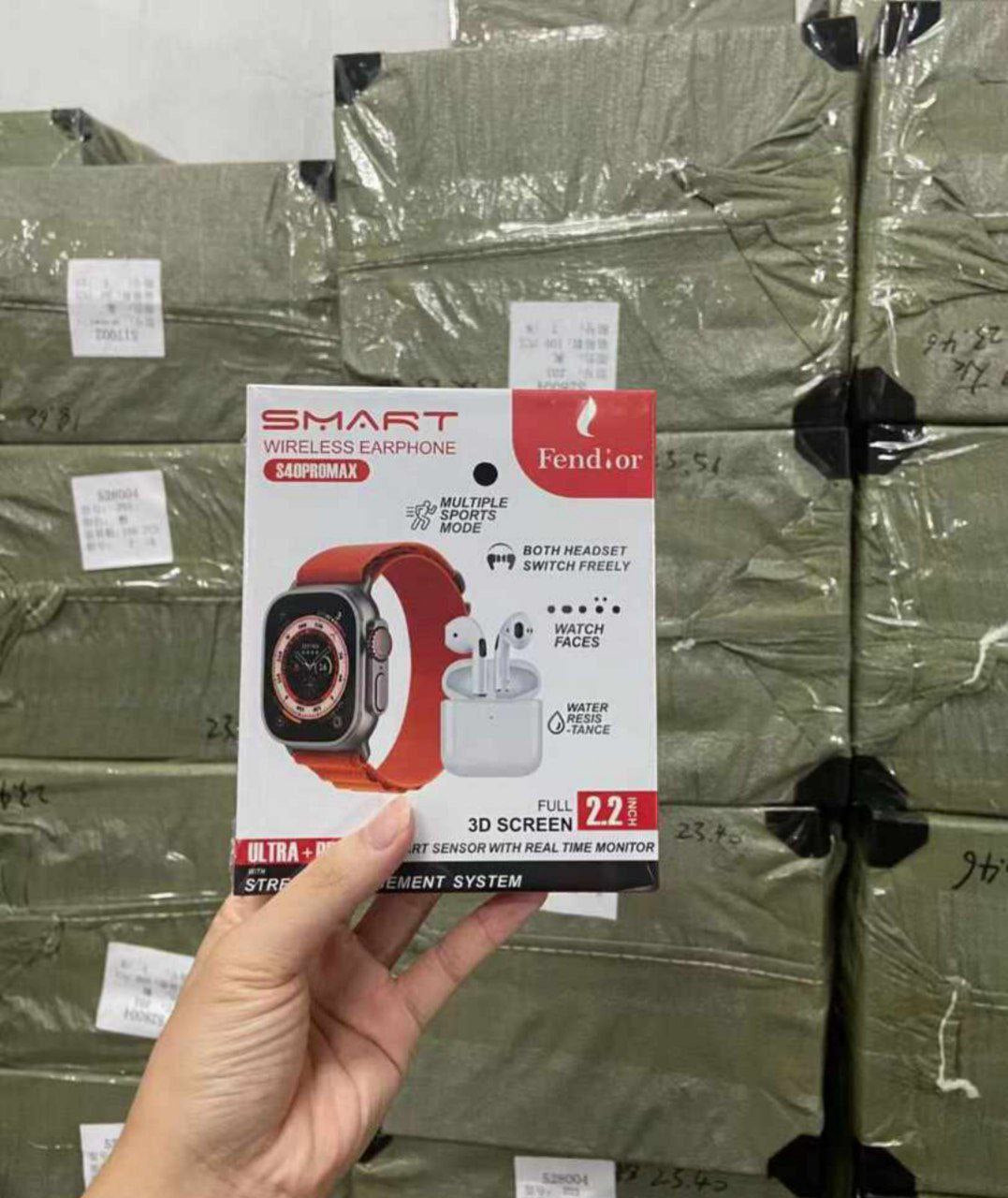 Smart Watch S40 Pro Max avec Écouteurs Sans Fil