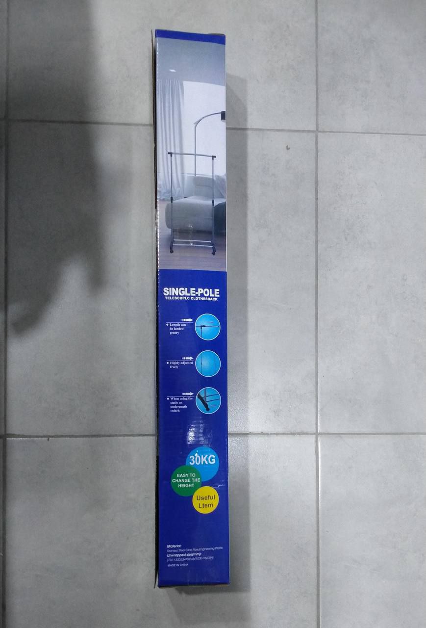 رف عرض الملابس رف الأحذية SINGLE POLE TELESCOPIC CLOTHESRACK Présentoir à Vêtements, étagère à Chaussures