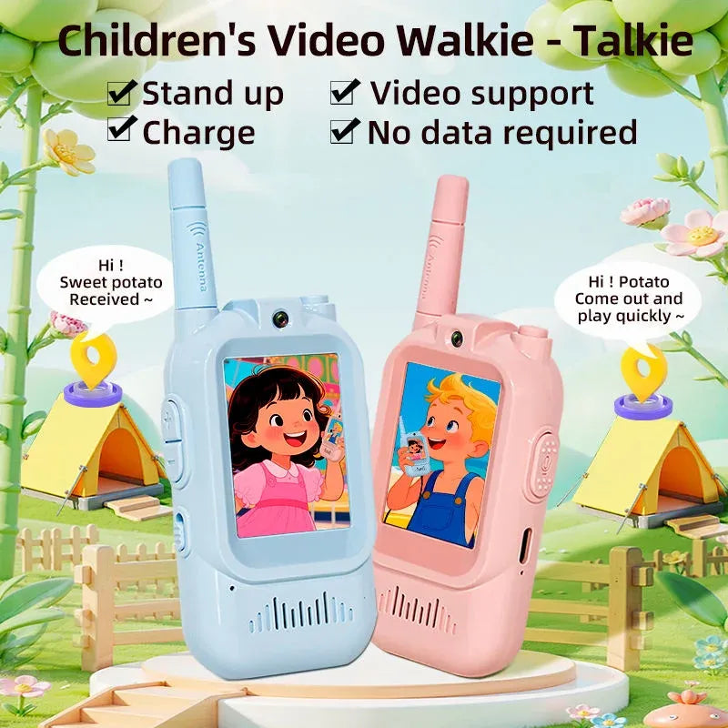 Talkie-Walkie Vidéo pour Enfants عبوة من جهازين لاسلكيين للأطفال