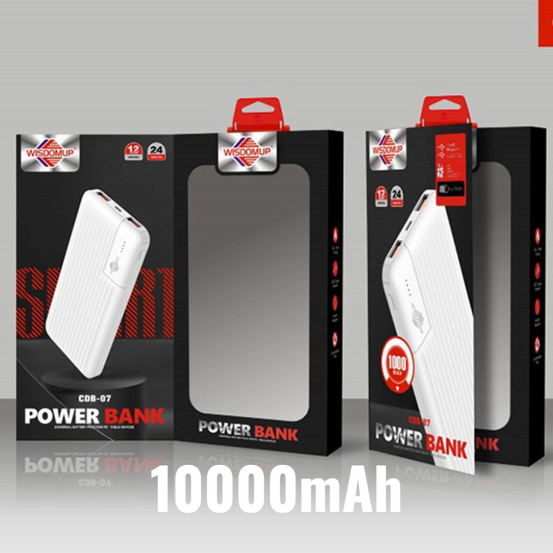 Power Bank 10000mAh Fast Charger CDB-07 WISDOMUP