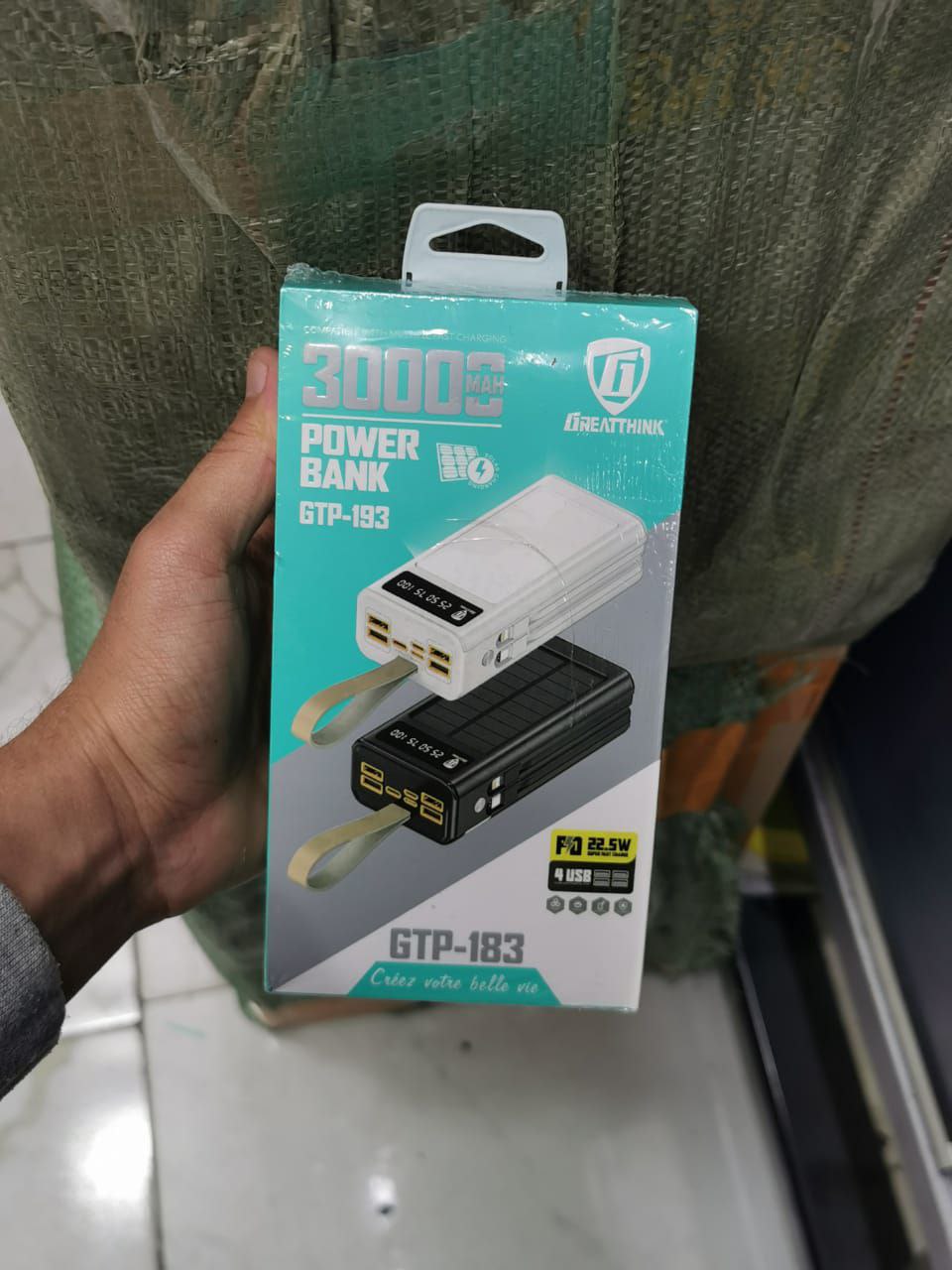 Power bank 30000mah 22.5W GTP-183 4USB
