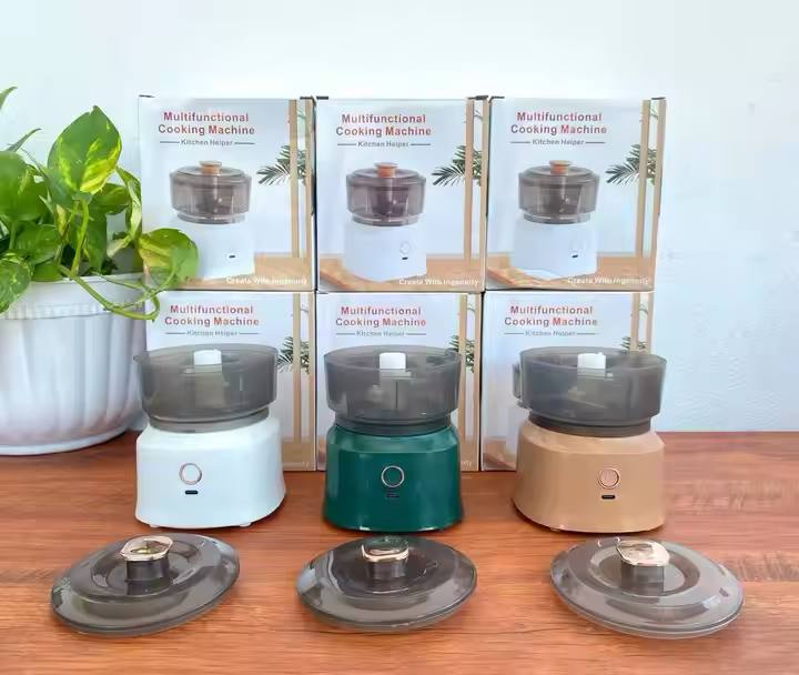 Multifunctional Cooking machine Mini robot culinaire portatif électrique hachoir à légumes sans fil