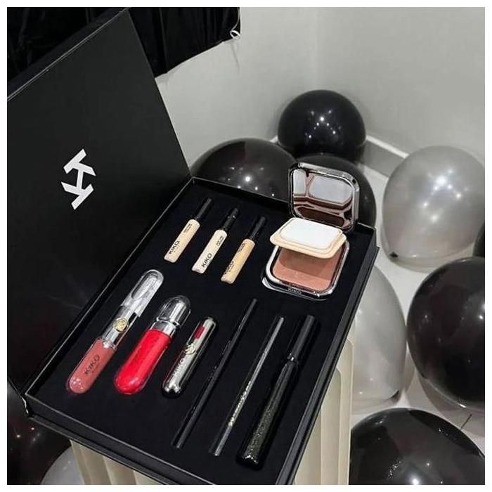 Crayon Yeux Kit de Maquillage Rouge à Lèvres