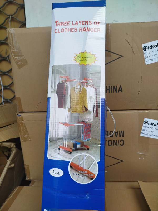 نشارالغسيل الملابس Three layers clothes hanger علاقة ملابس بثلاث طبقات