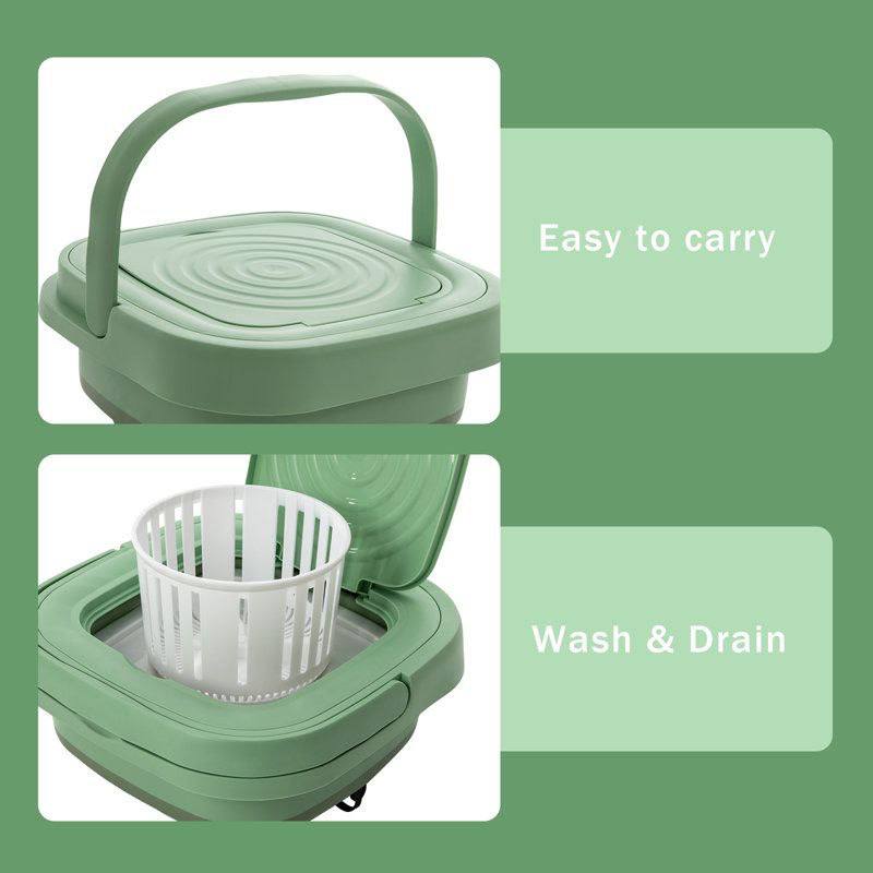 Mini Machine à laver 9L Multi fonctions Folding Washing Machine غسالة محمولة قابلة للطي، غسالة سفر صغيرة