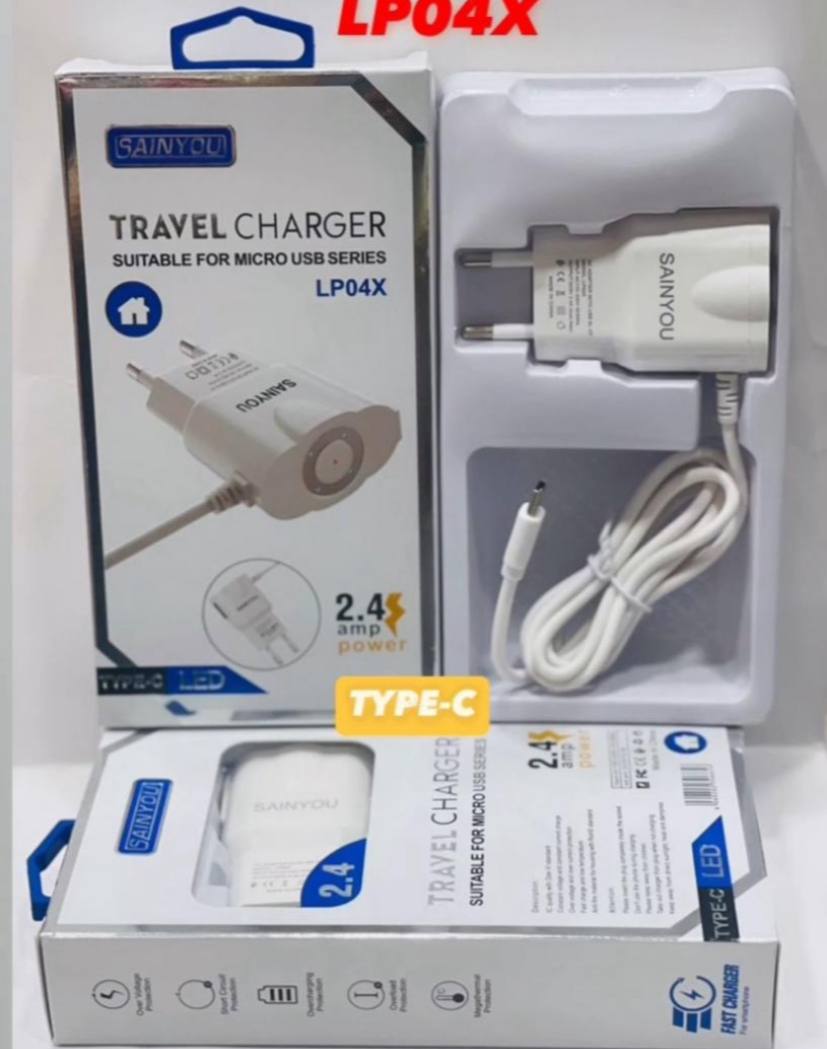 Travel Charger LP04X 2.4A SAINYOU Type-C