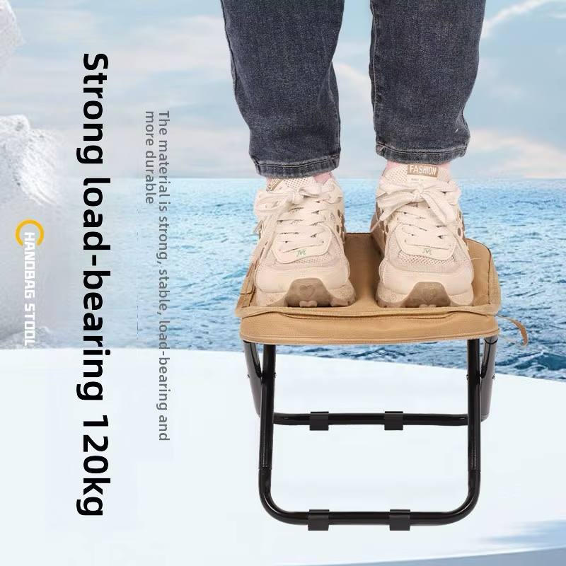 كرسي صيد قابل للطي محمول للحديقة والتخييم والنزهات والشاطئ Chaise de pêche pliante portable pour jardin, camping, pique-nique, plage