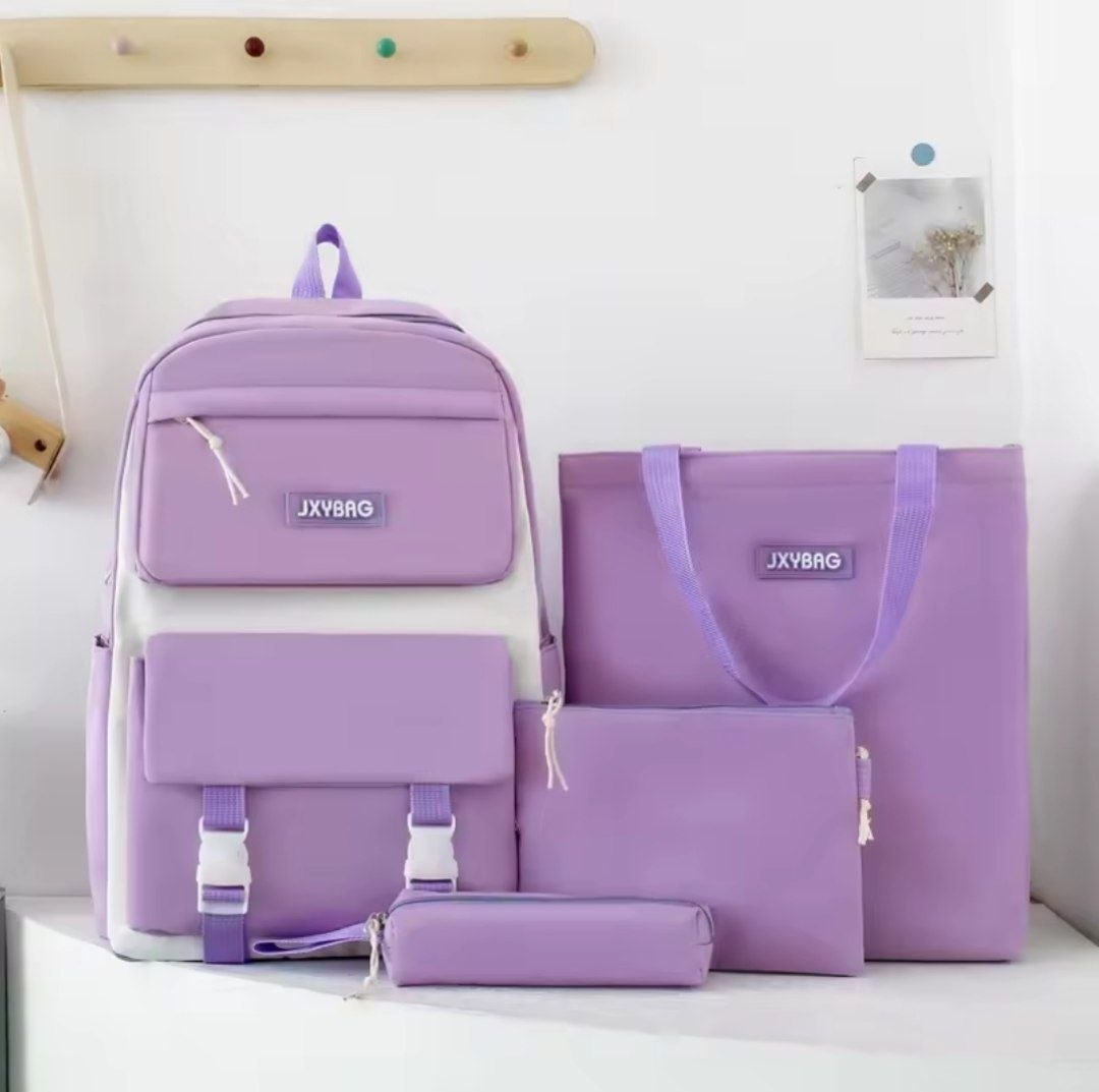 حقيبة ظهر مدرسية مكونة من 4 قطع Sac à dos scolaire 4 pièces