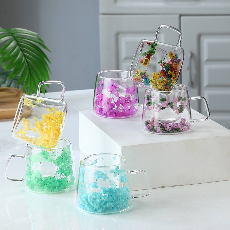 Tasse à café à double paroi en verre transparent, tasse à expresso résistante à la chaleur, tasse à cappuccino, verres à thé et à eau