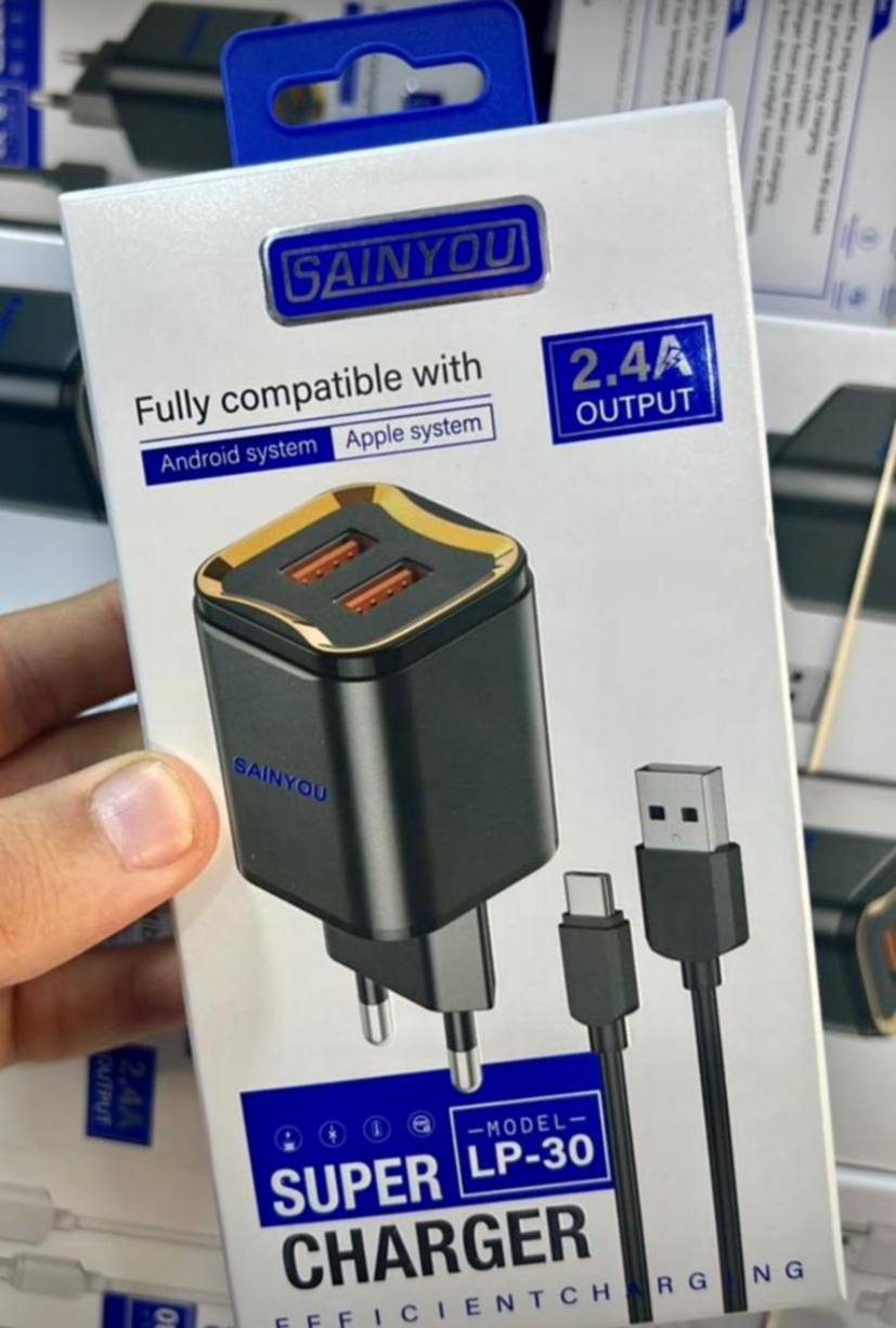 Super Charger 2.4A Compatible Android ios