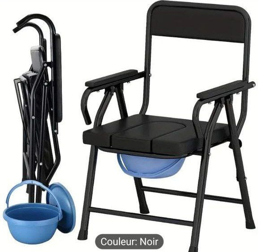 Chaise de toilette pliante pour hôpital, salle de bain كرسي مرحاض قابل للطي لحمامات المستشفيات لكبار السن
